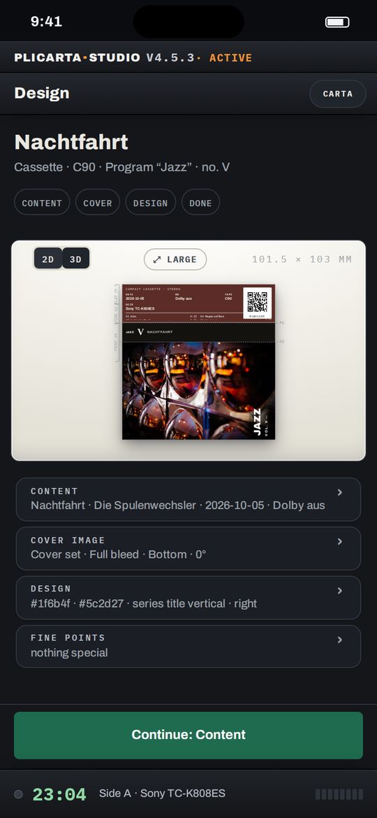 Cover with QR code and programme look